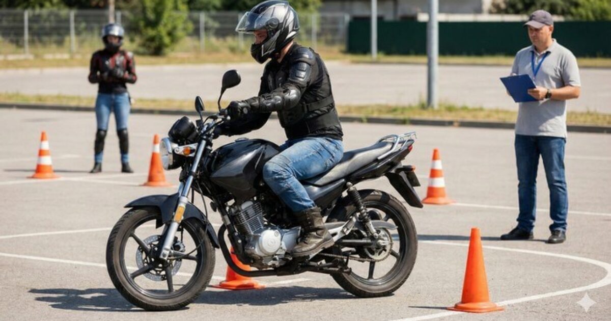 איך לעבור טסט ראשון על אופנוע