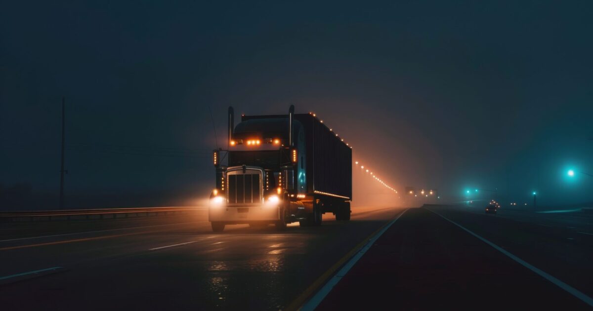 נהיגת לילה במשאית