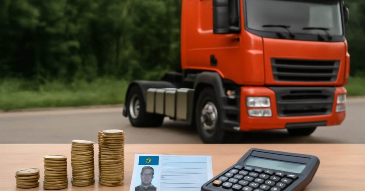 כמה עולה רישיון למשאית